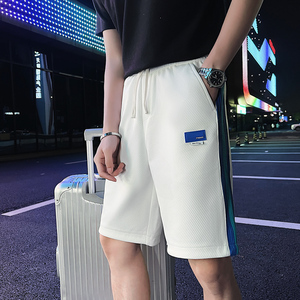 2024夏装休闲短裤男抖音直播短裤五分裤潮男D326-1 DK51 P45图片