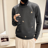 精神小伙2021假俩件套头针织衫韩版社会风毛衣男D326-12226P105，男装针织衫/毛衣，星座1101