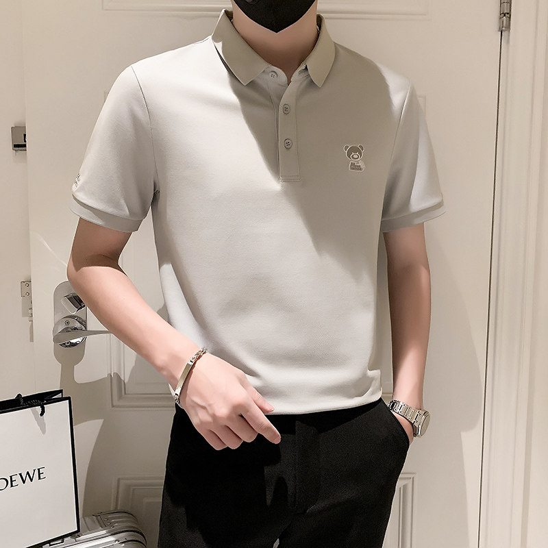2024夏装男新品抖音直播爆版短袖POLO常规版型男D326-16901P55,男装Polo衫,星座1101