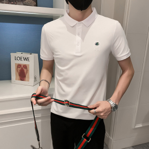 2023夏装男印花POLO新款社会小伙短袖潮男POLO衫D326-1 6815 P55图片