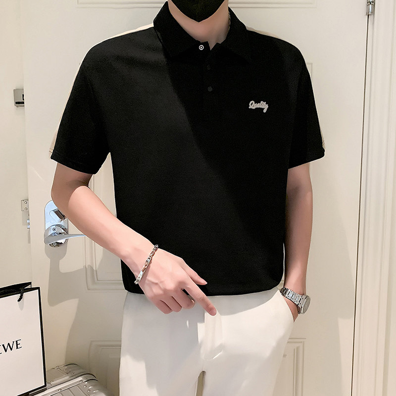 2024夏装男新品抖音直播爆版短袖POLO常规版型男 D326-1 9506 P55图片