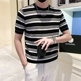 2024夏装男新品抖音直播爆版短袖T恤针织版型男D326-16955P58，男装T恤，星座1101