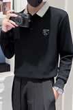 2024秋冬男新款韩版刺绣上衣打底衫青少年卫衣D326-18111P68控98，男装卫衣，星座1101
