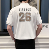 2024春夏男打底衫短袖上衣POLO衫抖音拼色男D326-19113P55，男装T恤，星座1101
