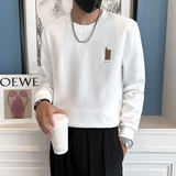 2024秋冬男新款韩版印花上衣打底衫青少年卫衣D326-11202P68控98，男装卫衣，星座1101