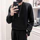 秋装新款社会风针织条纹卫衣上衣男直播D326-15561P68控98，男装卫衣，星座1101