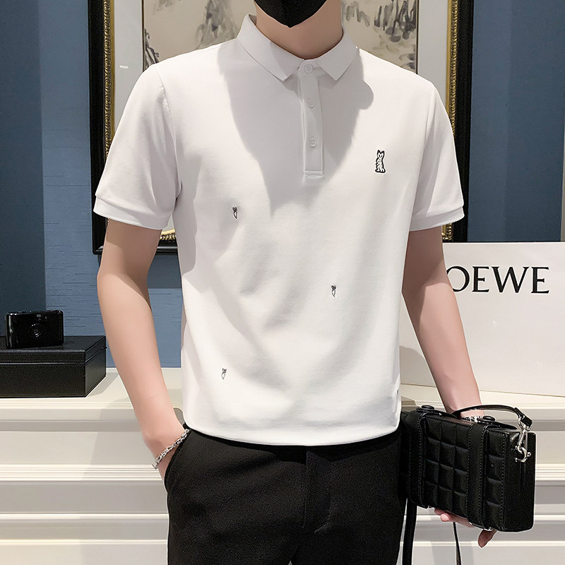 2024夏装男新品抖音直播爆版短袖POLO常规版型男D326-16902P55,男装Polo衫,星座1101
