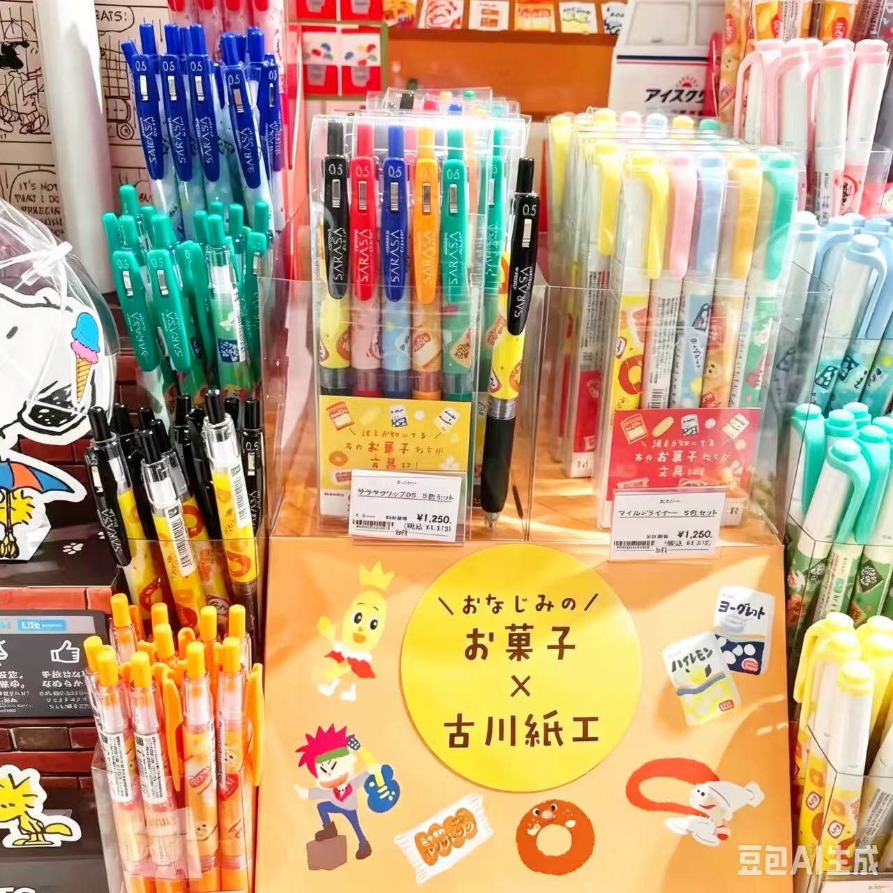 日本派通斑马百乐pilot pentel zebra零食工坊古川纸工联名中性笔