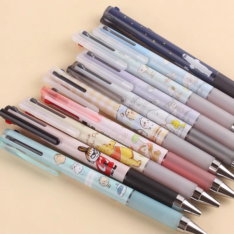 日本百乐PILOT三丽鸥迪士尼吉伊卡哇史努比3色中性笔模块笔