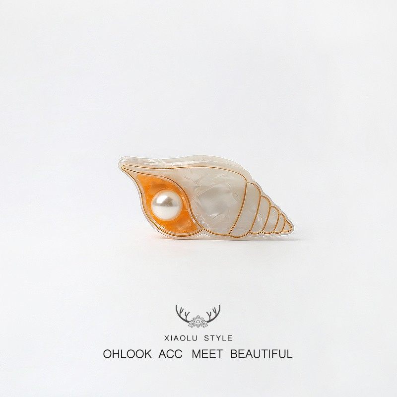 高级感海洋生物抓夹可爱盘发夹后脑勺鲨鱼夹子韩系气质头饰发饰品