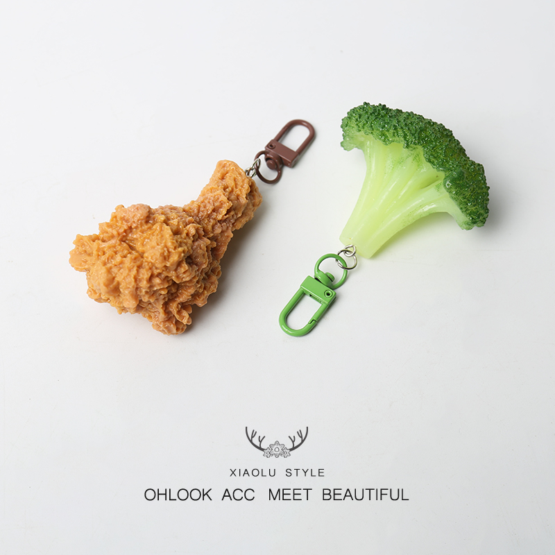 小鹿姐姐钥匙扣仿真食物