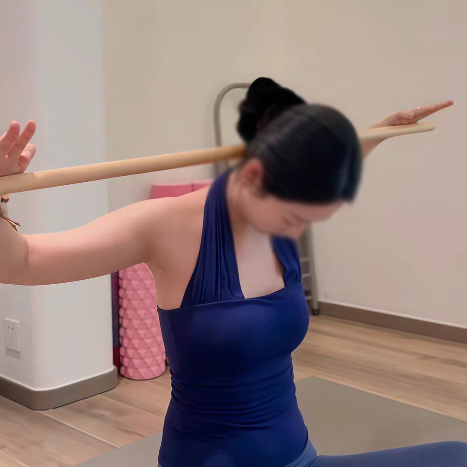 体态健身木棍 日常站姿矫正背部拉伸两用居家多功能美体训练器材