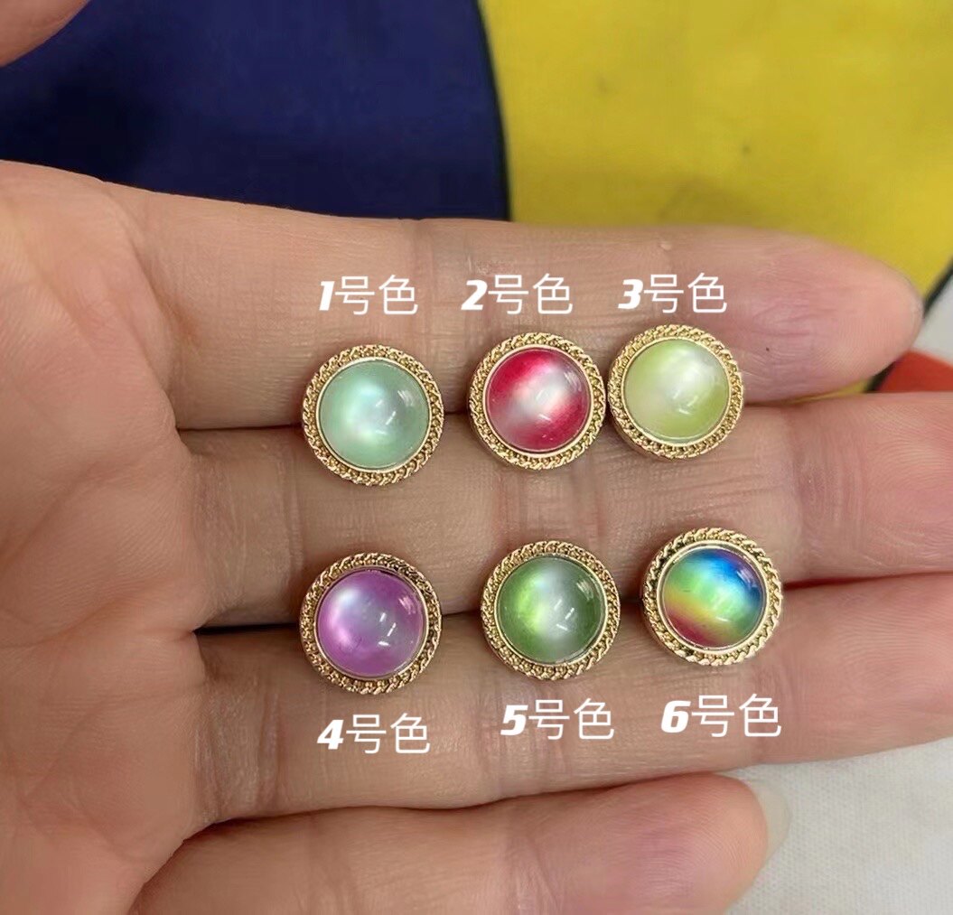 多巴胺色衬衫扣金色金属钮扣毛衣针织衫扣子
