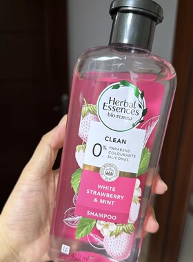 保税区发！超爱草莓香！泰国伊卡璐Herbal essences香氛洗发水
