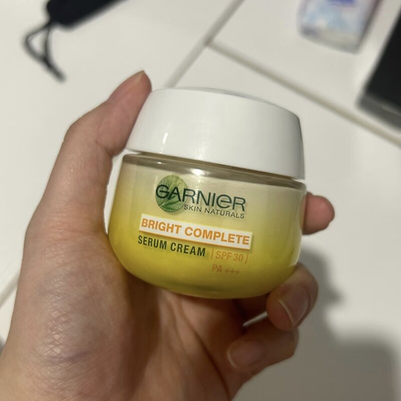 保税!卡尼尔VC柠檬樱花面霜日霜+晚霜50ml/瓶提亮肤色清爽保湿