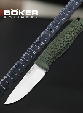 德国进口博克boker户外随身便携直刀CPM-3V高硬度野外探险工具刀