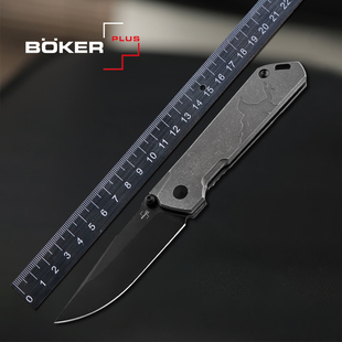 德国进口boker博克限量户外随身便携折刀高硬度S35VN工具刀Raven