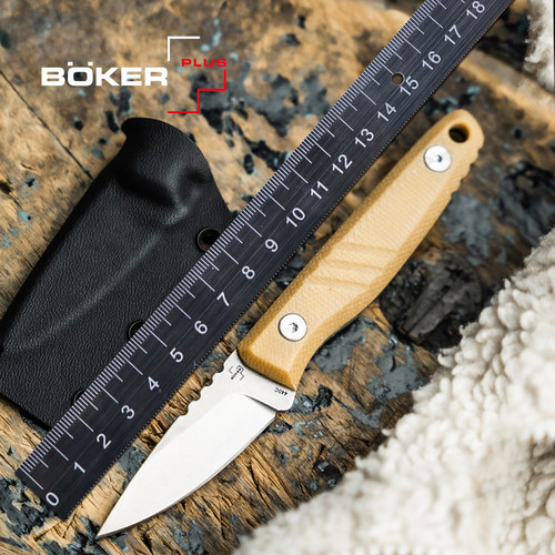 德国进口boker博克随身便携户外小直刀多用途EDC工具刀迷你开箱刀