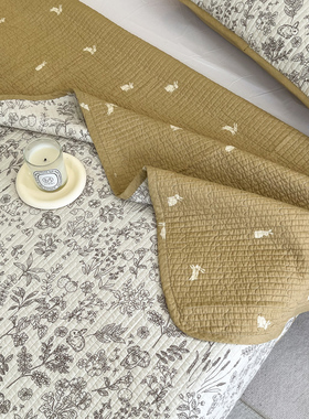 A类棉花床盖三件套全棉学生宿舍垫子夏季绗缝榻榻米大床单可定制