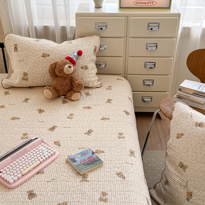 双人全棉四季通用榻榻米ins绗缝