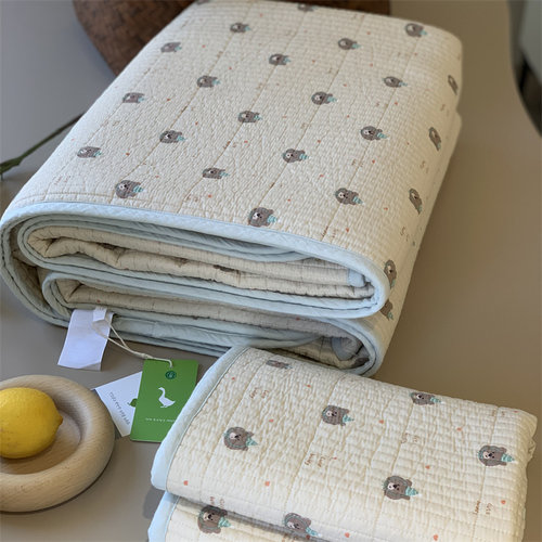 韩国大鹅双面纯棉床盖三件套