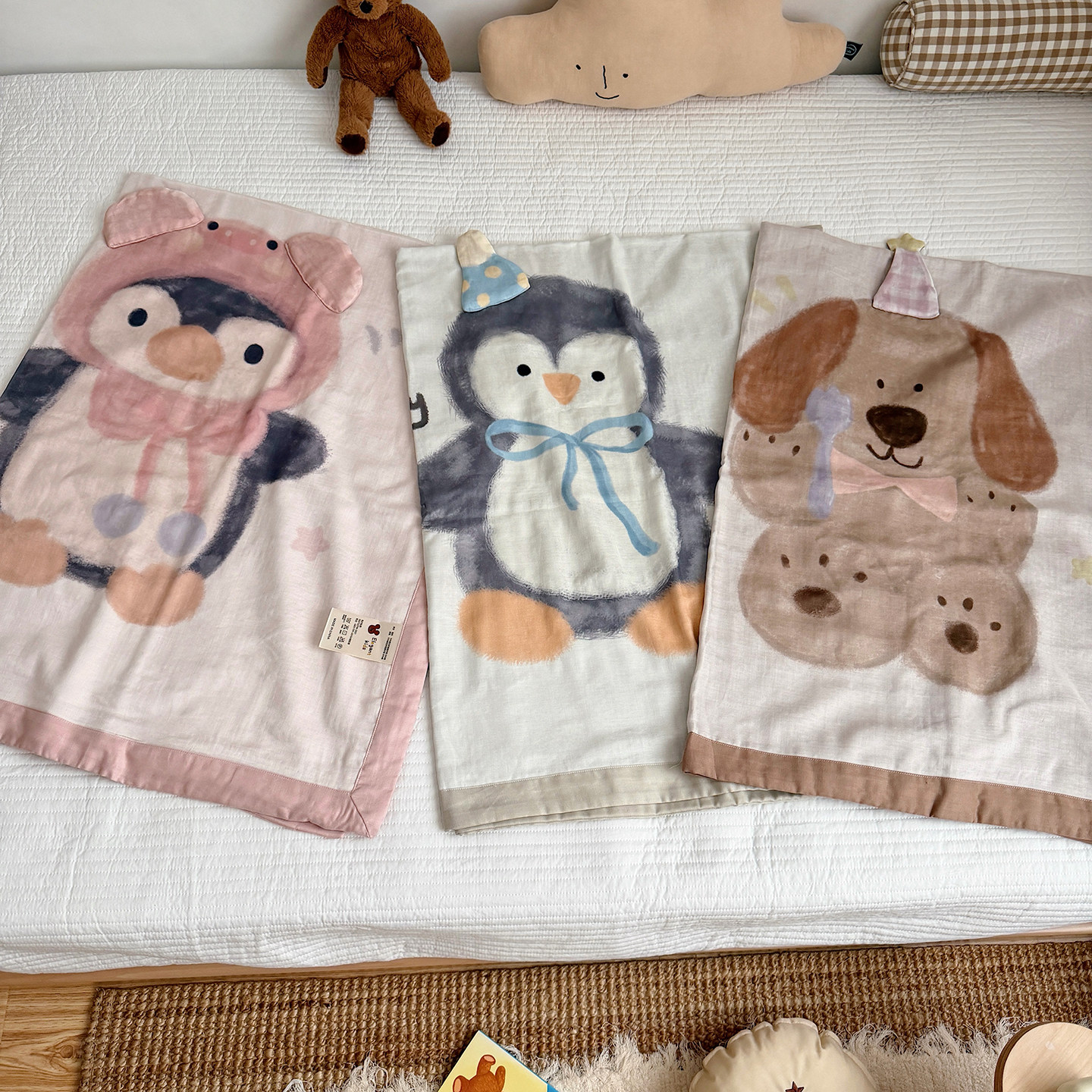 A类婴幼儿夏季竹纤维纱布盖毯