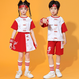 六一儿童表演服装合唱国学幼儿园中国风小学生爱国朗诵比赛演出服