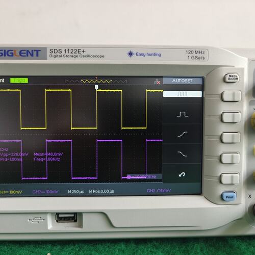 议价-鼎阳SDS1122E+数字示波器，120MHz宽，1GSa可维修