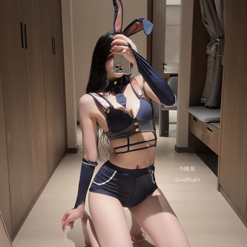 兔子警官*兔女郎cos制服性感睡衣纯欲约会内衣裙诱惑qqny情趣套装