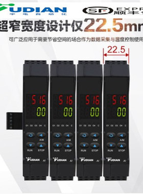 厦门宇电AI-516/516P/519/526/526P导轨安装总线端子PID控制器