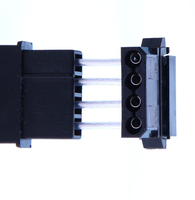 大4pin转大4pin转接线 镀银线4p转90度4pin 4D转4D 迷你供电线