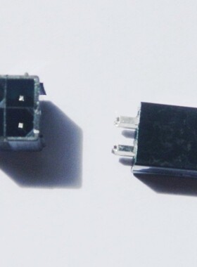 黑色cpu4Pin针座 4pin焊座 直针 实心针 电源接头 4pin母头焊座