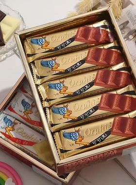 飞的代可可脂黑巧克白色巧克力休闲零食整盒30包糖果学生零嘴小吃