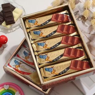 飞的代可可脂黑巧克白色巧克力休闲零食整盒30包糖果学生零嘴小吃