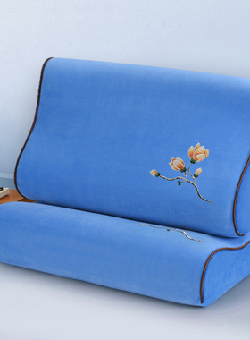 冬季单个儿童乳胶枕套50x30记忆枕头套60x35橡胶55x35宝宝绒60x40