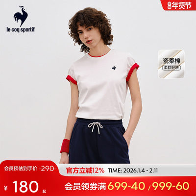 乐卡克女子圆领短袖T恤