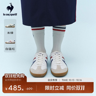 乐卡克法国公鸡2026年薄底女鞋百搭德训休闲鞋轻便舒适男鞋运动鞋