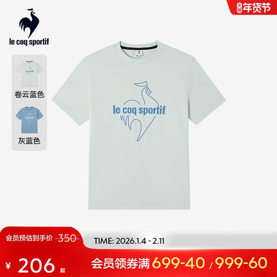 乐卡克法国公鸡男短袖T恤