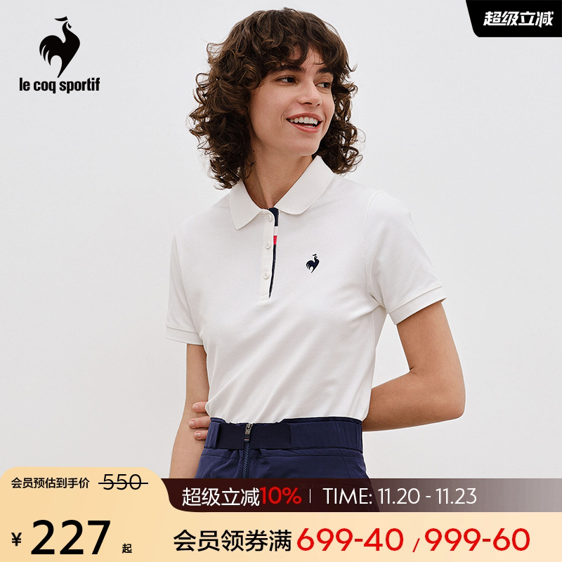 乐卡克女士t恤短袖POLO