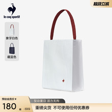 乐卡克法国公鸡2025年夏季新品男女同款帆布托特包简约大容量包