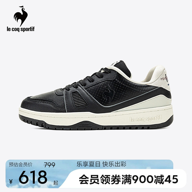 乐卡克法国公鸡春秋男鞋女鞋低帮系带复古板鞋运动休闲鞋