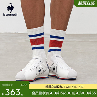 乐卡克法国公鸡春夏季男女款运动鞋舒适一脚蹬帆布鞋休闲小白鞋