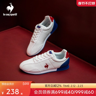 乐卡克法国公鸡春季男女同款薄底运动鞋防滑透气休闲鞋