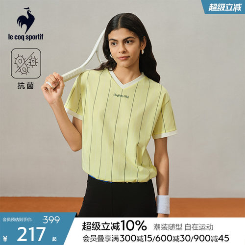 乐卡克女款复古百搭短袖T恤