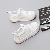 女鞋 网面小白鞋 41一43爆款 2025夏板鞋 加大码 脚宽胖肥时尚 单鞋 新款