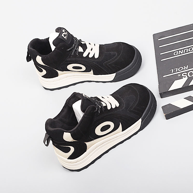 脚宽胖大码女鞋41一43棉鞋2025冬季新款时尚舒适百搭加绒休闲鞋女