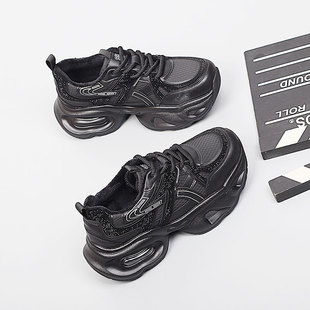 女鞋 43时尚 新款 脚宽胖特大号加绒老爹鞋 大码 休闲棉鞋 2025冬季