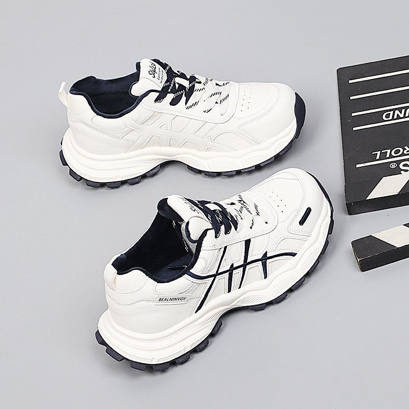 2025冬新款大码女鞋41-43棉鞋时尚休闲百搭保暖特大号加绒老爹鞋