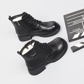 41一43休闲保暖特大号棉靴2025冬季 加大码 脚宽胖肥女鞋 加绒马丁靴