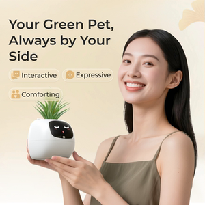 植物萌宠机器人花盆生日礼物玩具
